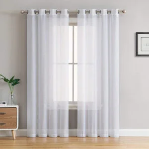 1. Fabric Net Curtains White-2