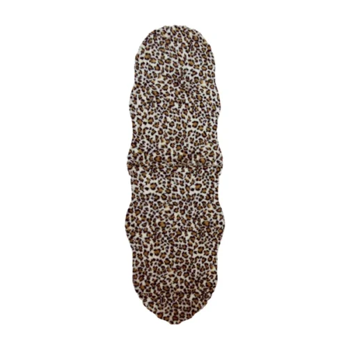 Leopard Fur Runner Mat