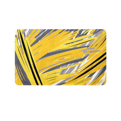 22 Yellow Grey Abstract Mat