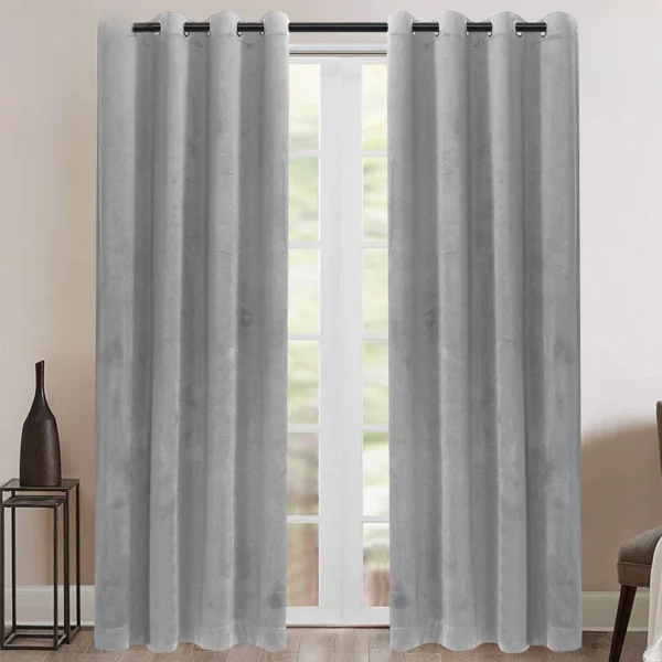 22 Velvet Curtains-Grey