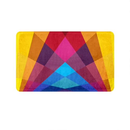 23 Rainbow Geometric Mat