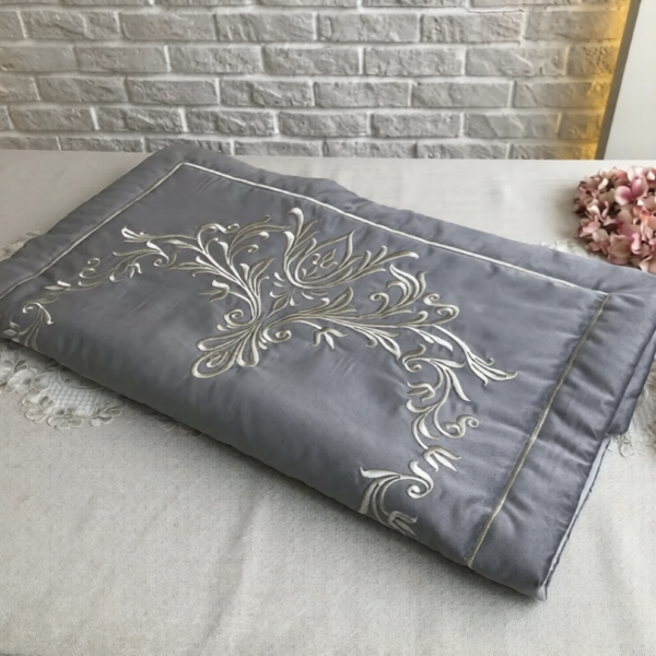 234-ezremove Velvet Prayer Mat-Grey