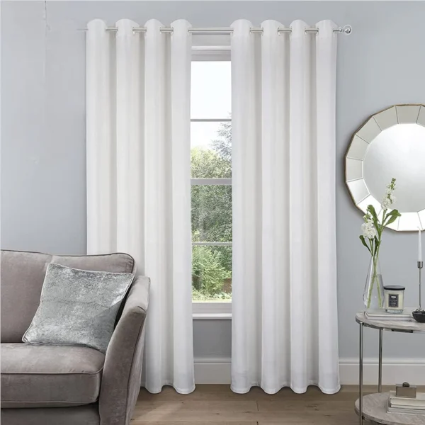 25 Velvet Curtains-White