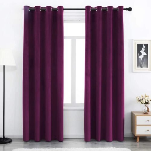 26 Velvet Curtains-Dark Purple