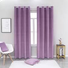 Velvet Curtains-Smoke Purple