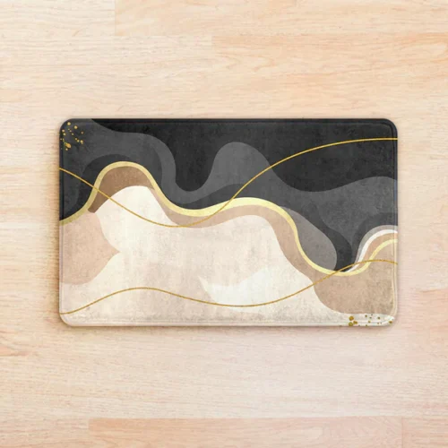 3 Beige Grey Wave Mat