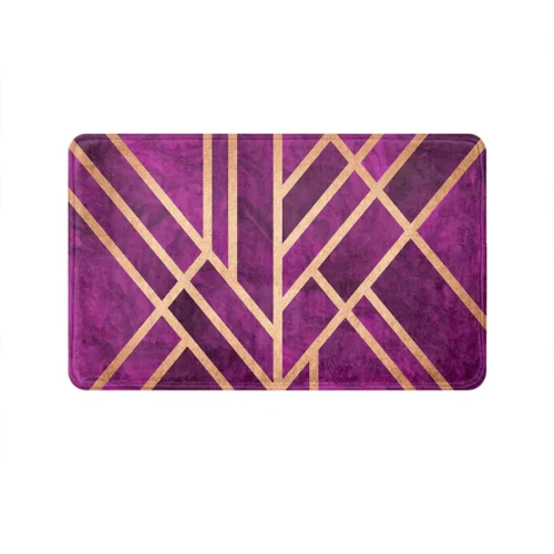 34 Purple Art Deco Mat