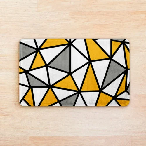40 Yellow Geometric Mat