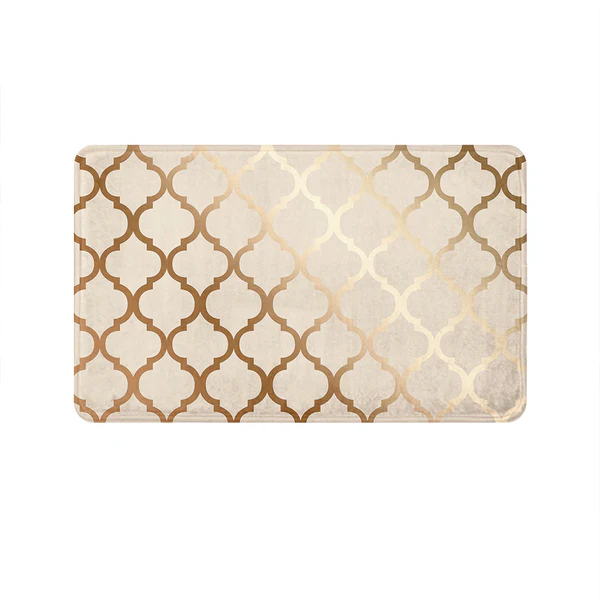 41 Copper Quatrefoil Mat