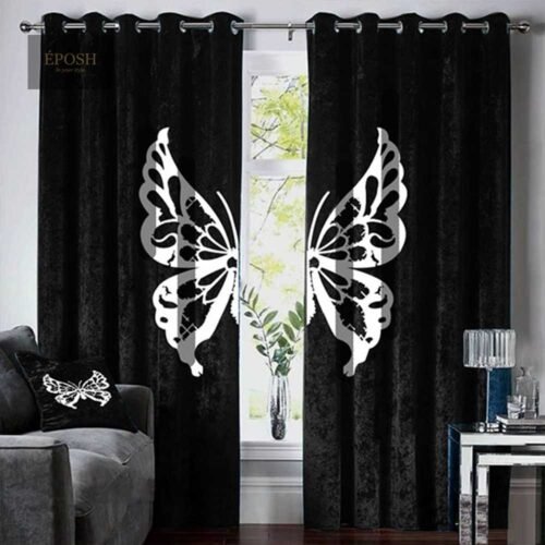 43 Velvet Curtains-Black