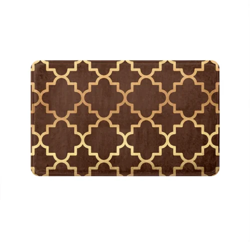 43 Brown Quaterfoil Mat