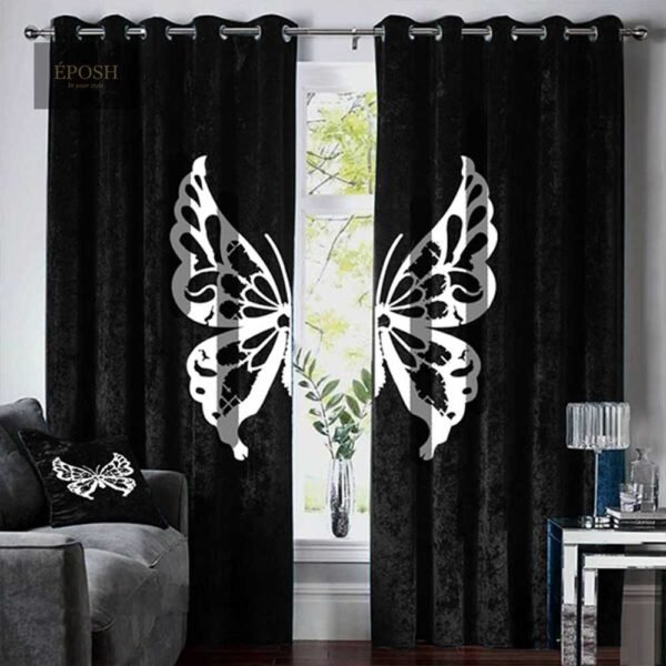 43 Velvet Curtains-Black