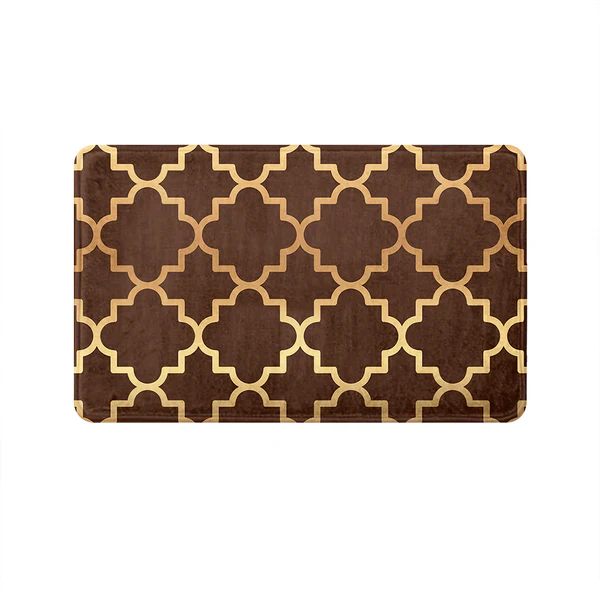 43 Brown Quaterfoil Mat