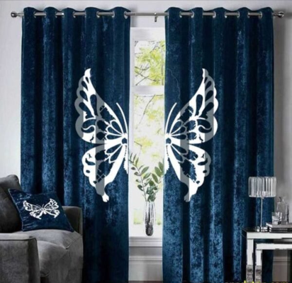 44 Velvet Curtains-Prussian Blue
