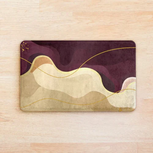 5 Purple Burgundy Wave Mat