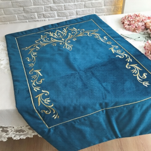 56-ezremove Velvet Prayer Mat-Royle Blue