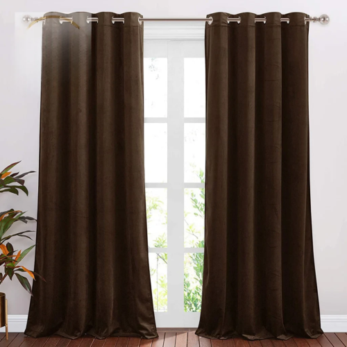 AI Eraser_image (1) Velvet Curtains-Brown