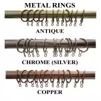 image (48) Galvanized Metal Curtain Rings