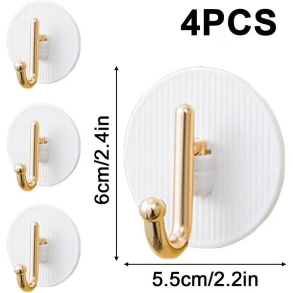 Gold Acrylic Wall Hooks