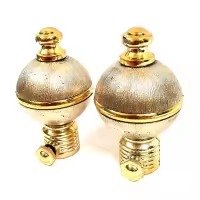 image (7) Pair of Curtain Rod Ends 25mm