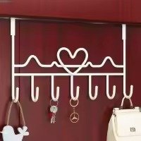 image (73) Heart Shape 7 Hook Door Hanger