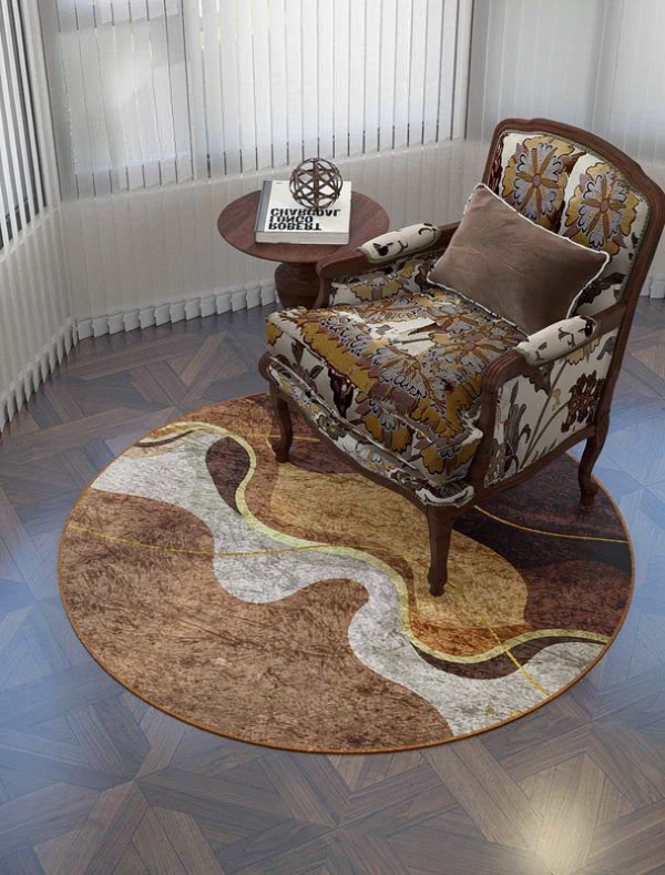 Wavy Round Rug