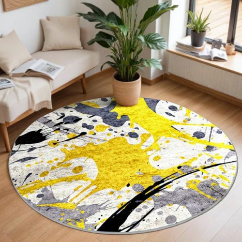 Yellow Grey Rug