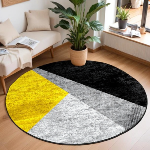 Yellow Grey Rug